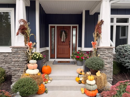 Customer photo review of Copper Bloom Wreath Ribbon