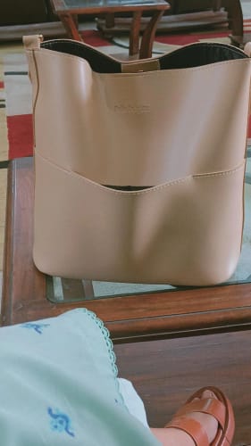 Customer photo review of Florence Tote Latte