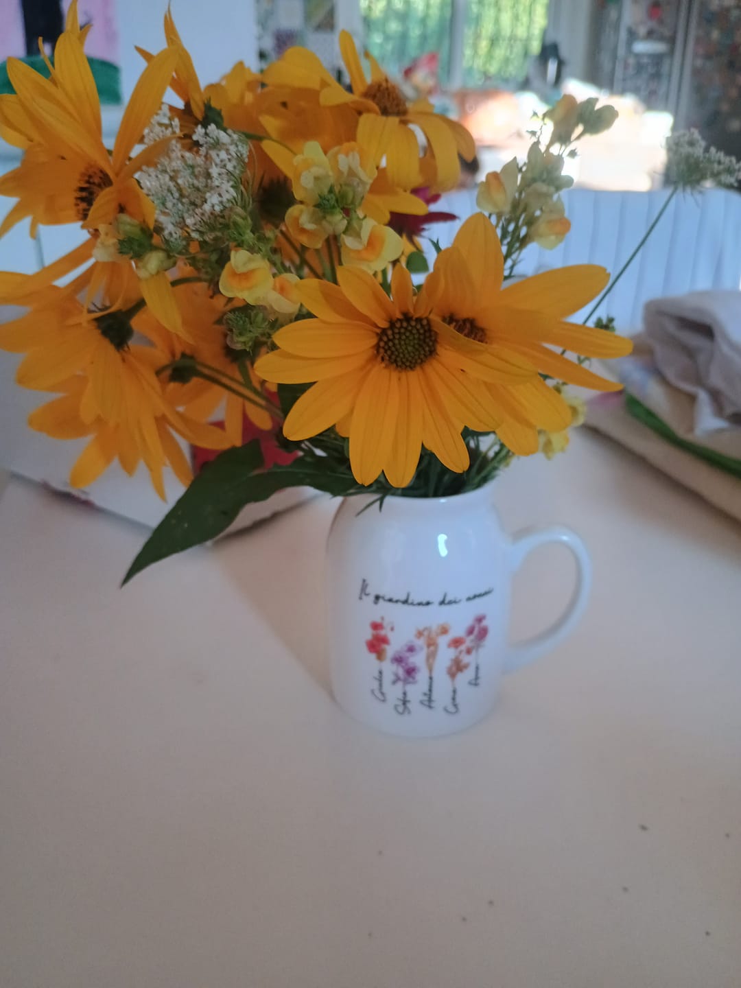 Customer photo review of Il giardino della mamma – Vaso personalizzato con nome e fiori per mamma e nonna
