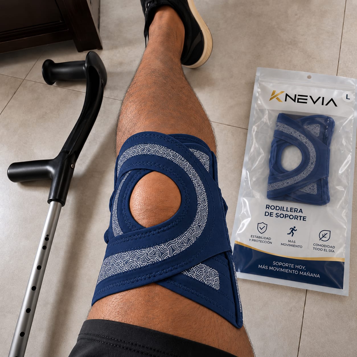 Customer photo review of Rodillera Deportiva Ultrafina con Soporte para Menisco