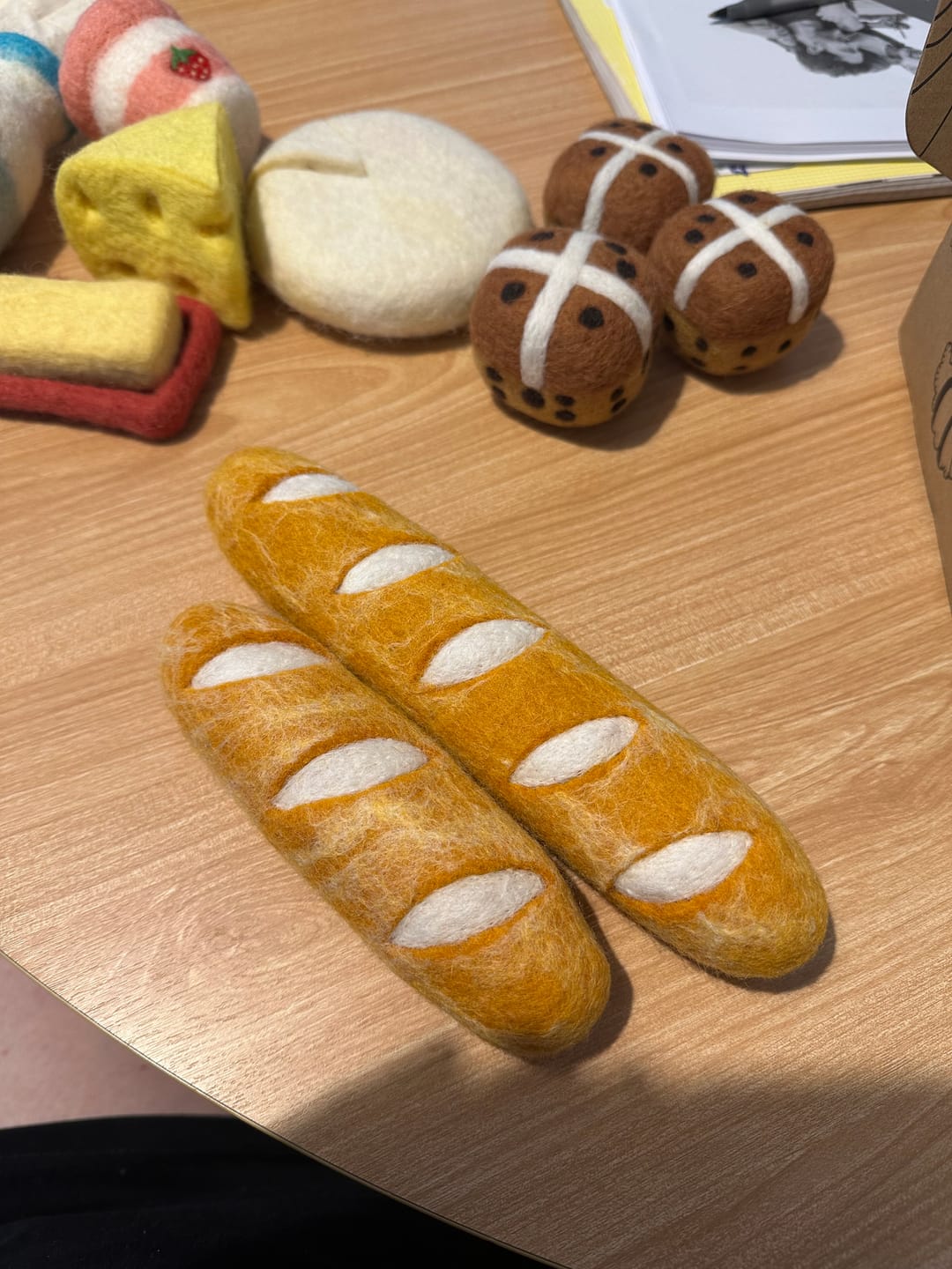 Customer photo review of Felt Baguette (Set of 2)
