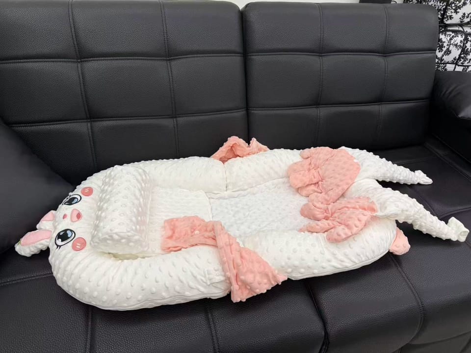 Customer photo review of Patting Animal Baby Nest Pillow