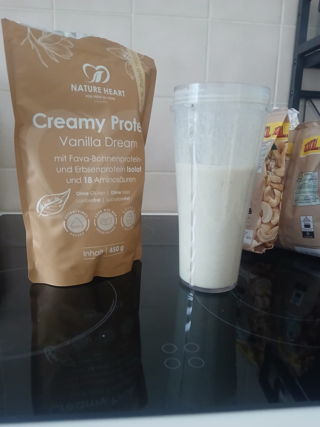 Customer photo review of Creamy Protein Vanilla Dream