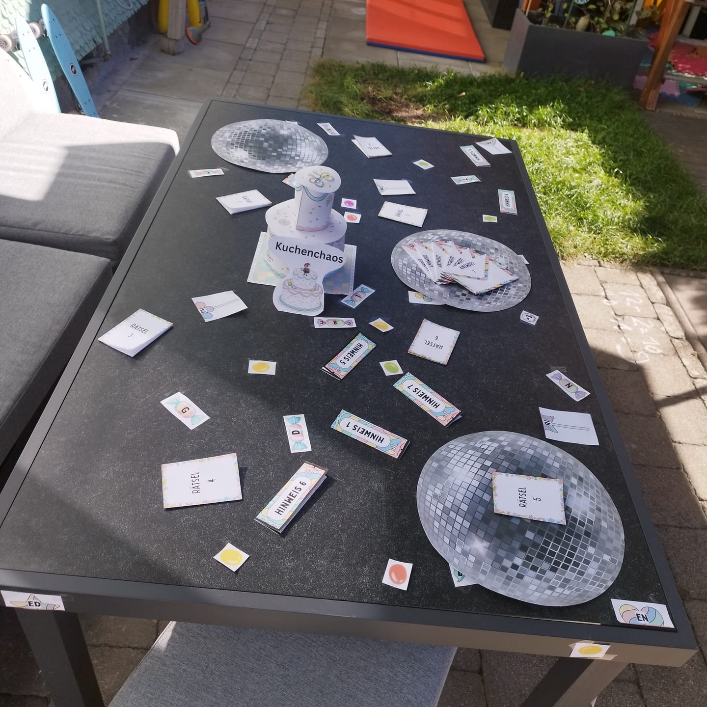 Customer photo review of Kindergeburtstag Chaos - Escape Room zum Ausdrucken