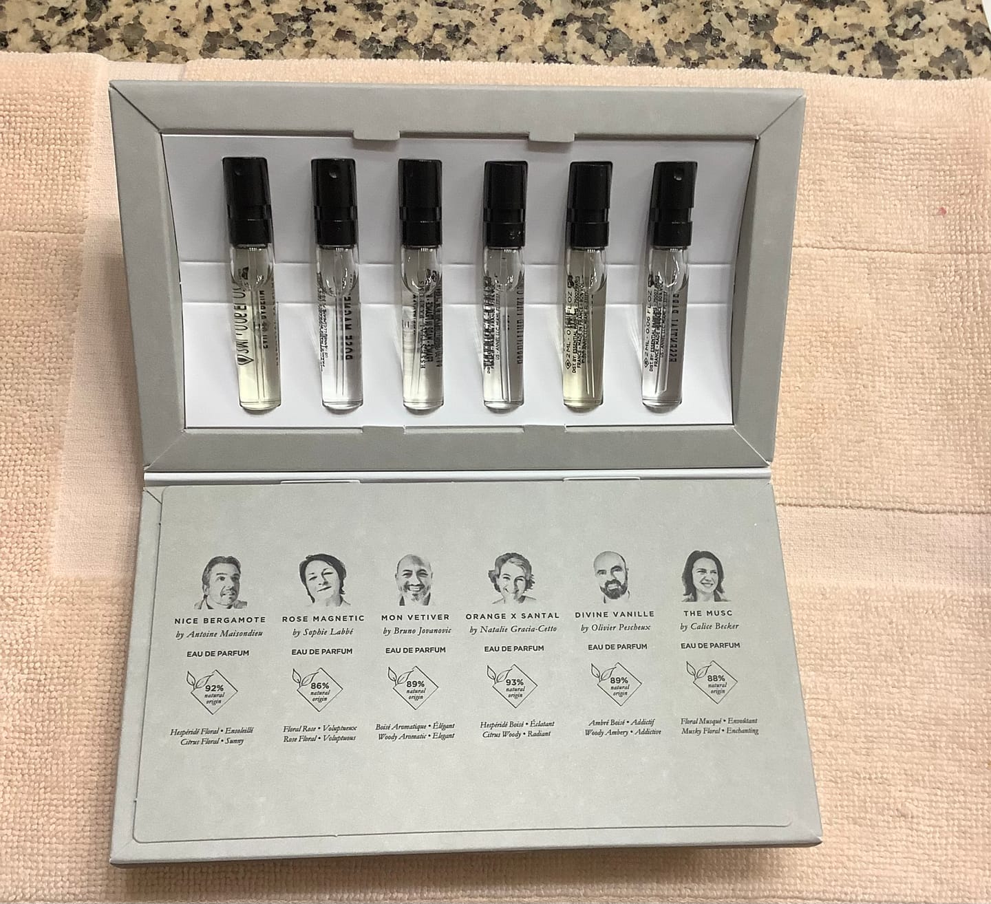 Customer photo review of Essential Parfums Discovery Set