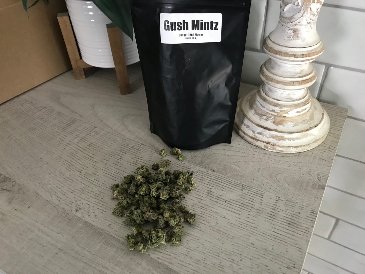 Customer photo review of Gush Mintz THCA Flower (Budget)