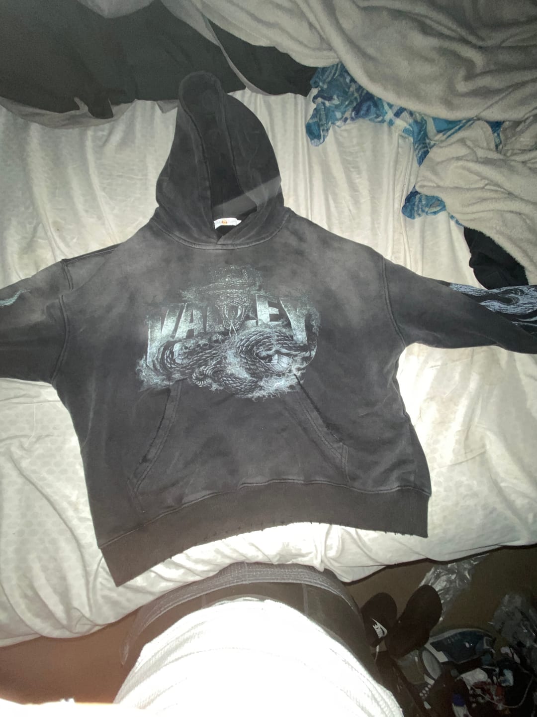Customer photo review of Vale Forever Serpent Mono Pullover Hoodie Black