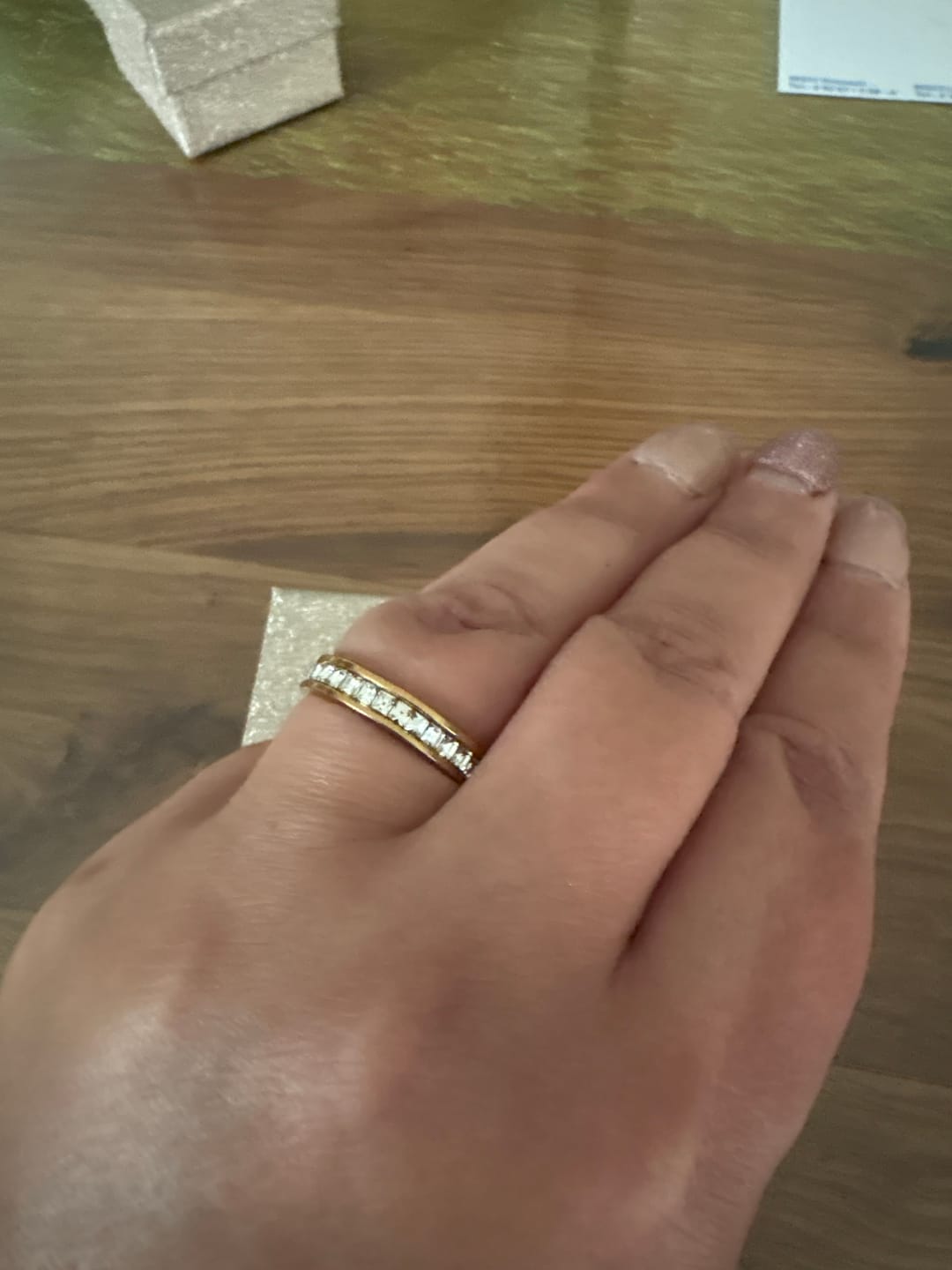 Customer photo review of Trinity Luxe Slim Ring - 18K vergoldet