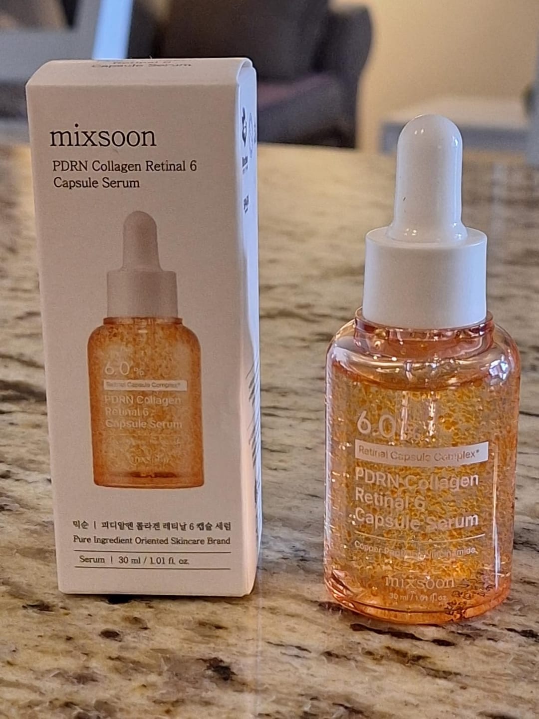 Customer photo review of PDRN Collagen Retinal 6 Capsule Serum
