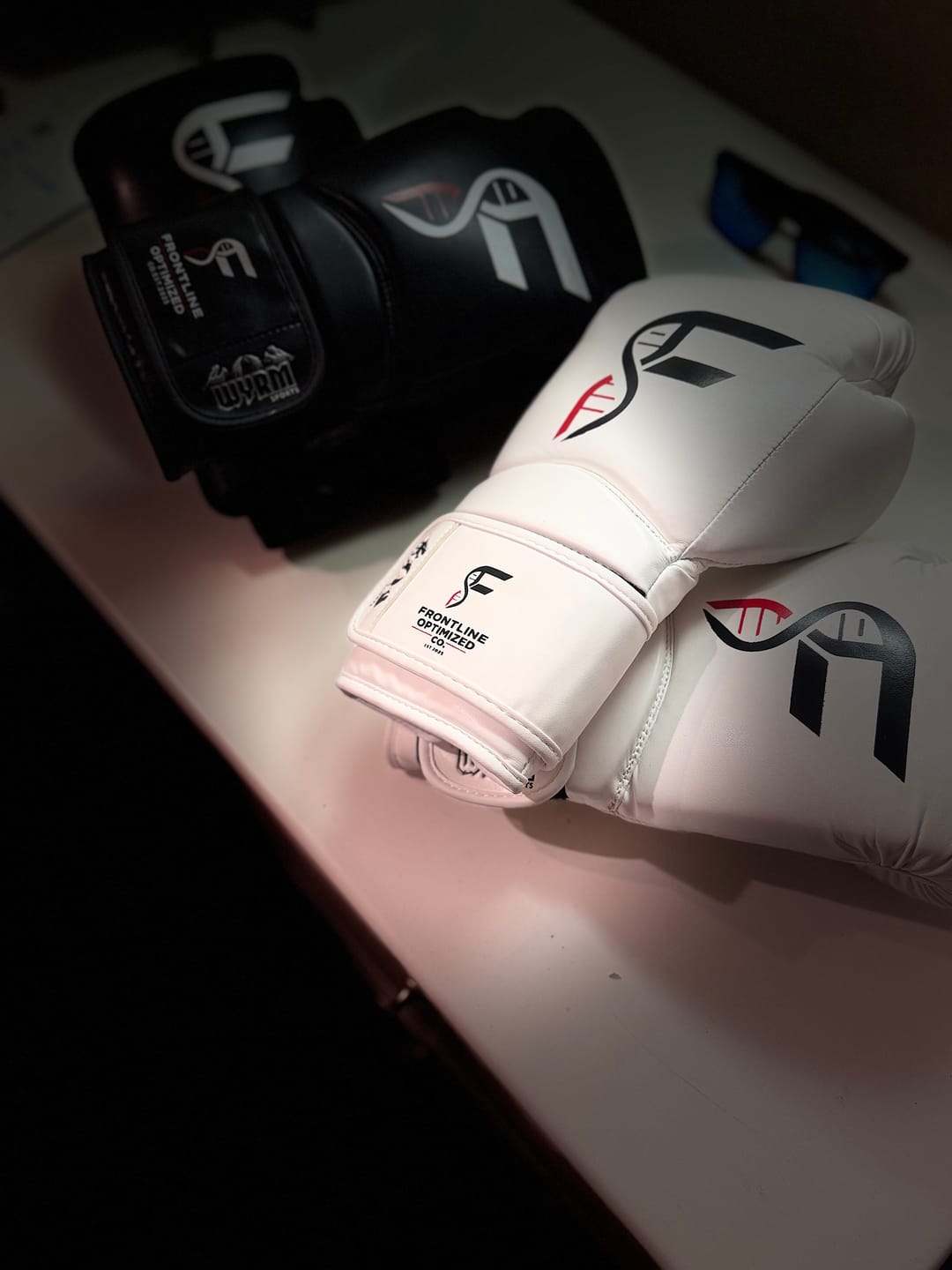 Customer photo review of Custom Black PU Leather Boxing Training Gloves C11