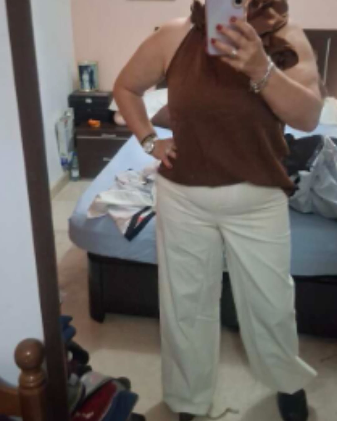 Customer photo review of Pantalón Chic Wide Leg