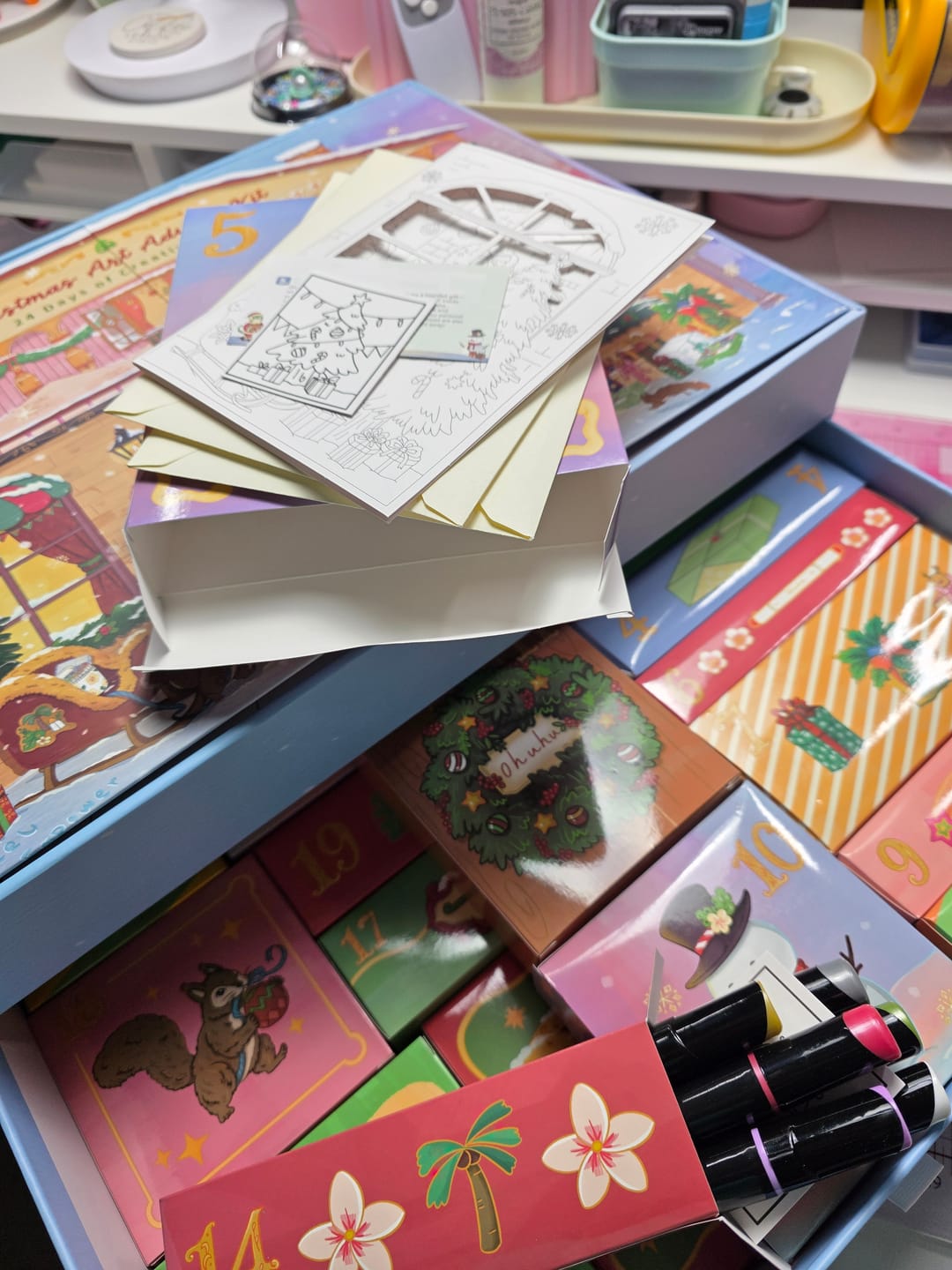 Customer photo review of Ohuhu Christmas Advent Calendar 2026, 24 Days Countdown Gift Kit