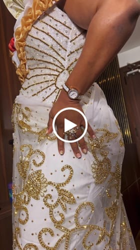 Customer photo review of Heartbeat Rhythm Brass Clutch