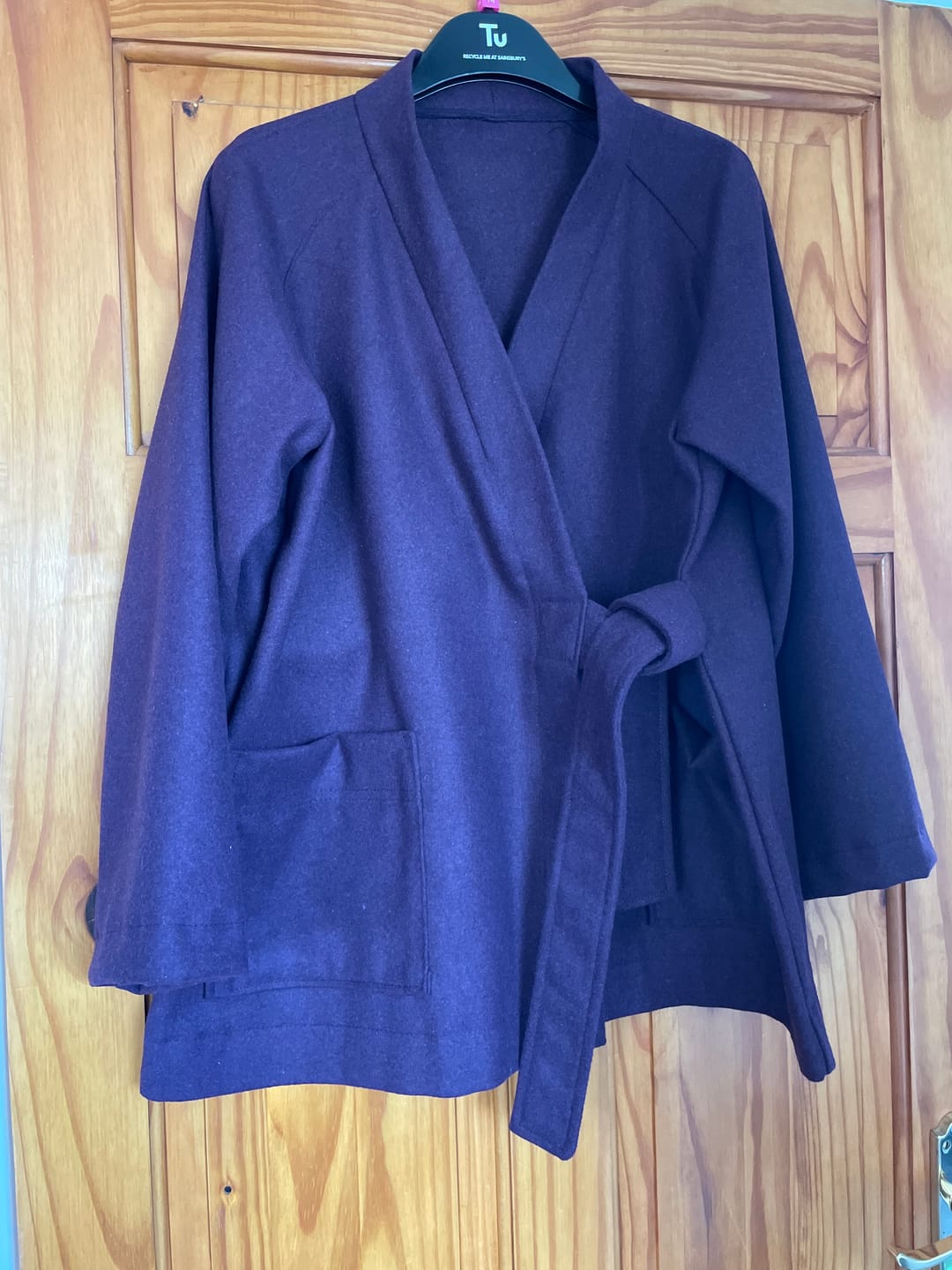 Customer photo review of Plain Wool Blend Fabric
