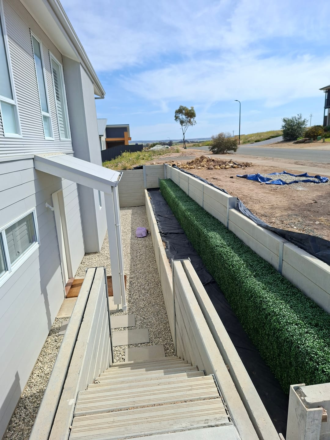 Customer photo review of English Boxwood Artificial Hedge Panel 1m x 1m – SGS UV Resistant