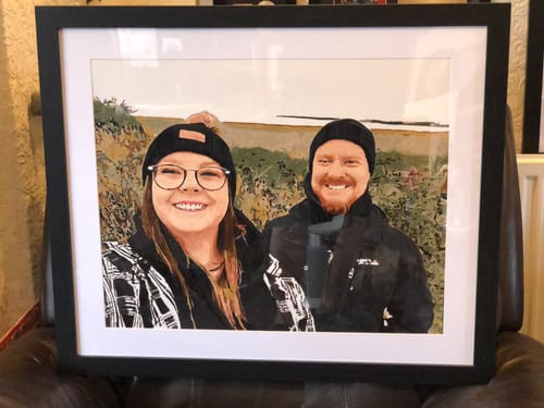 Customer photo review of Custom Paint by Numbers
