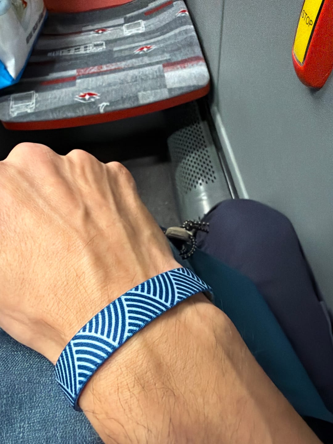 Customer photo review of just a blue pattern