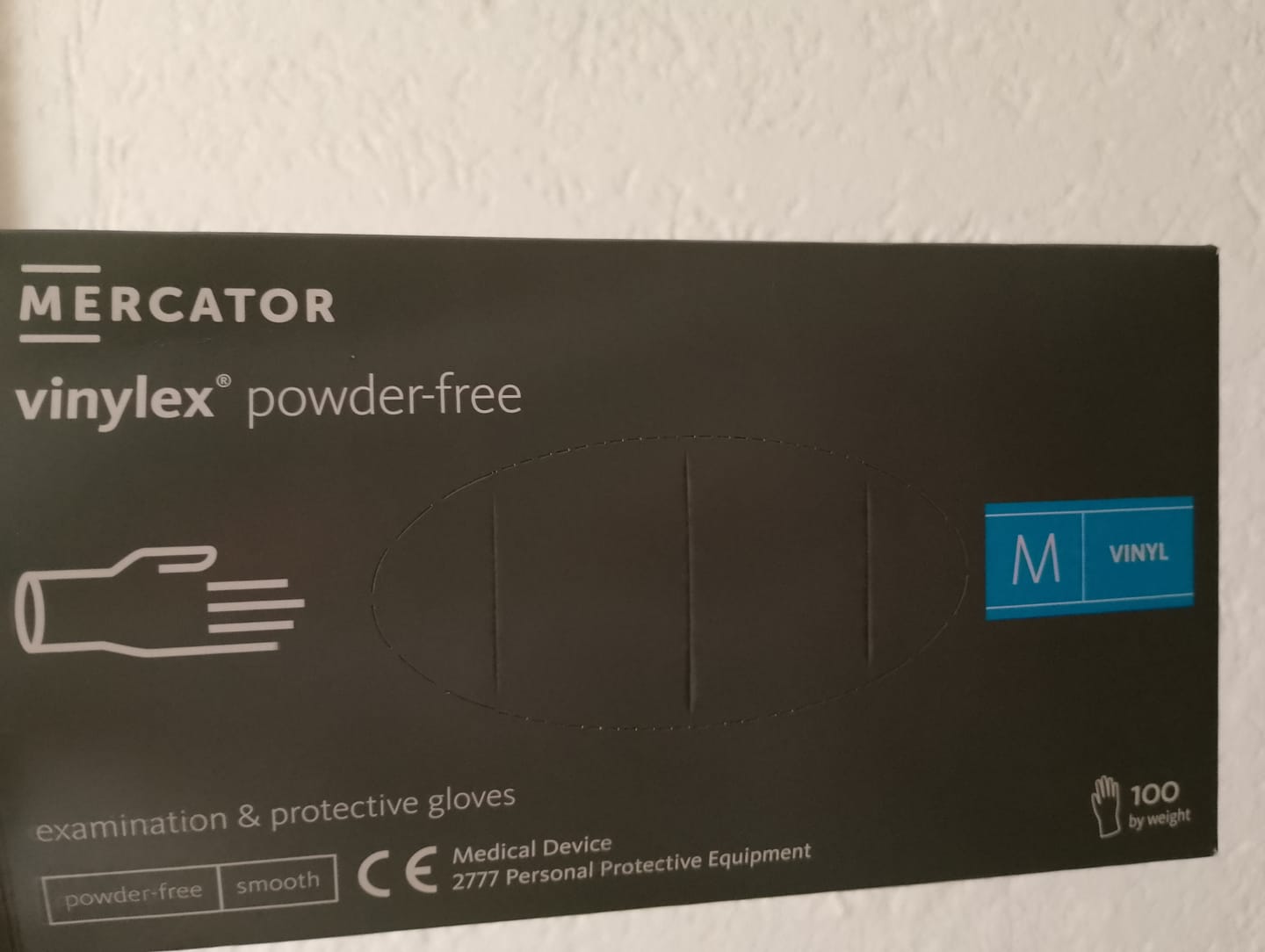 Customer photo review of Mercator vinylex puderfreie Vinylhandschuhe, transparent