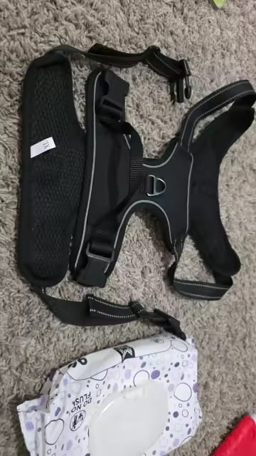 Customer photo review of No Pull Dog Harness – Reflective Padded Vest with Front Clip and Top Handle