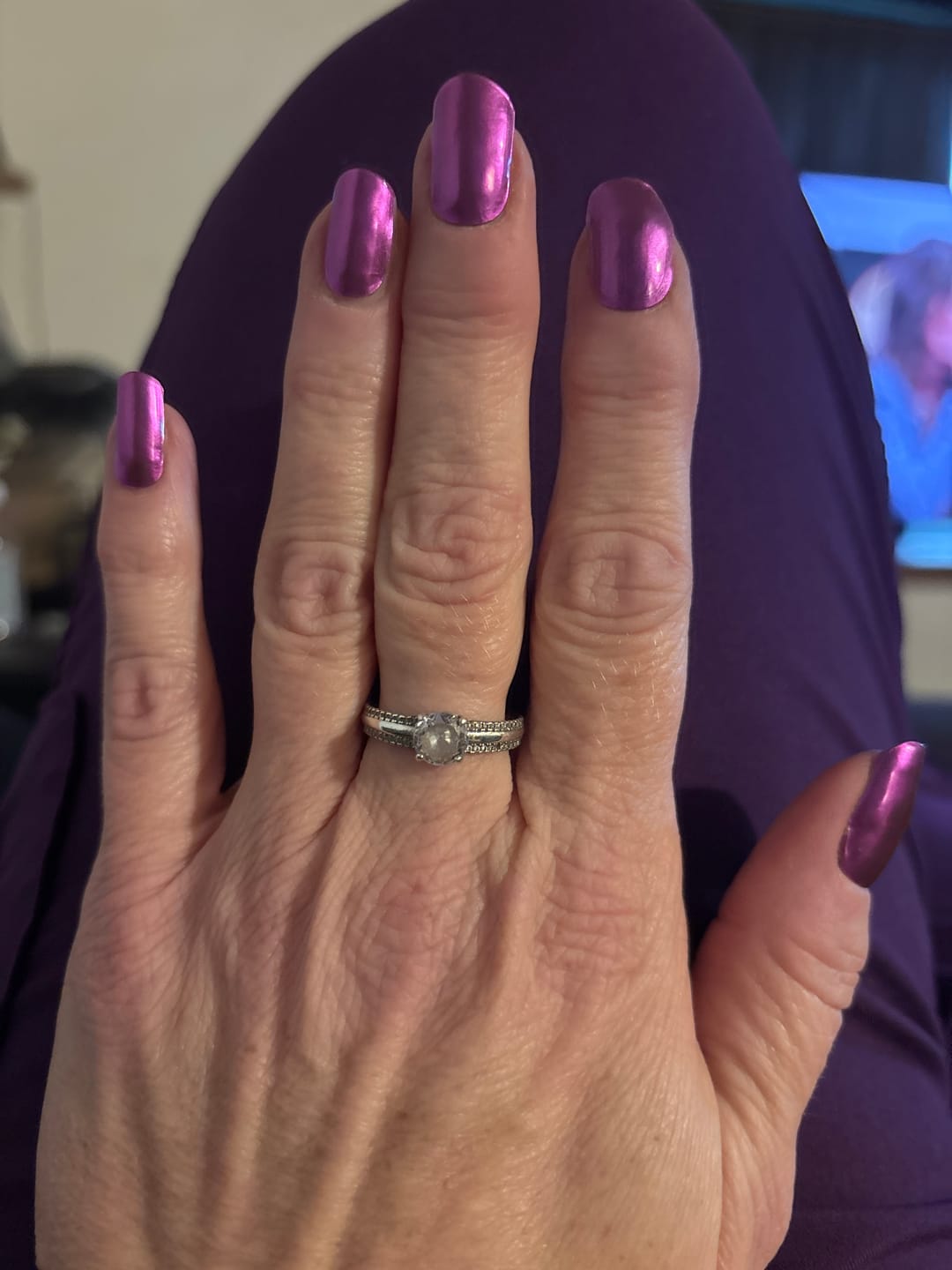 Customer photo review of Plum Shimmer