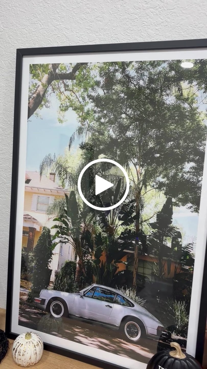 Customer video review of Vintage Porsche 911 Under Palm Trees