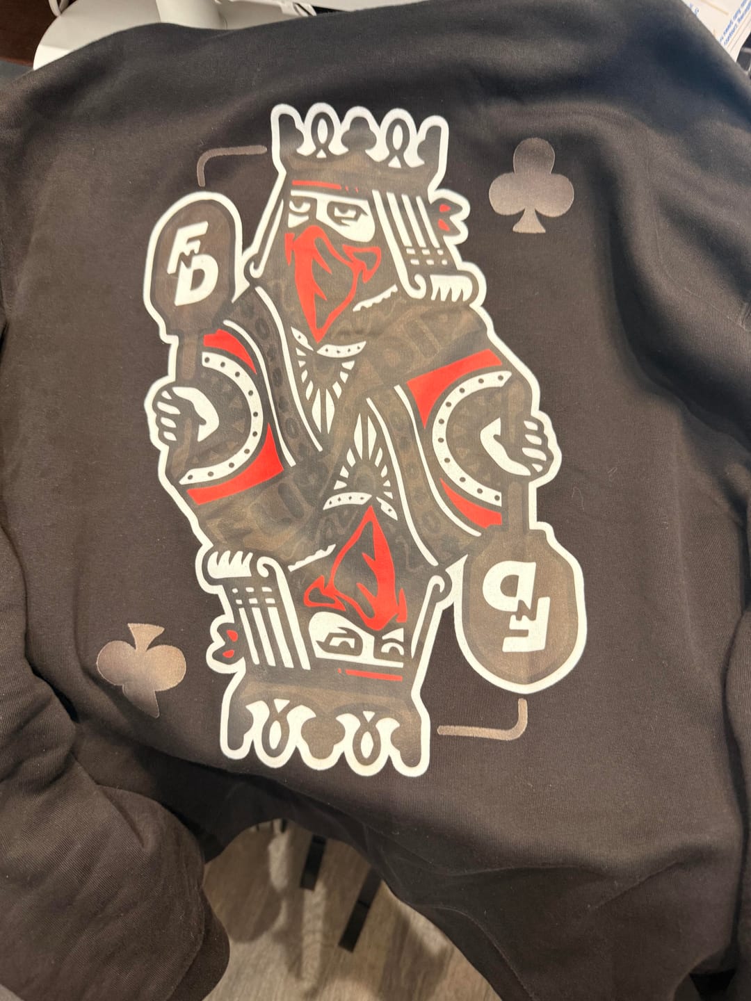 Customer photo review of King Hoodie - Red