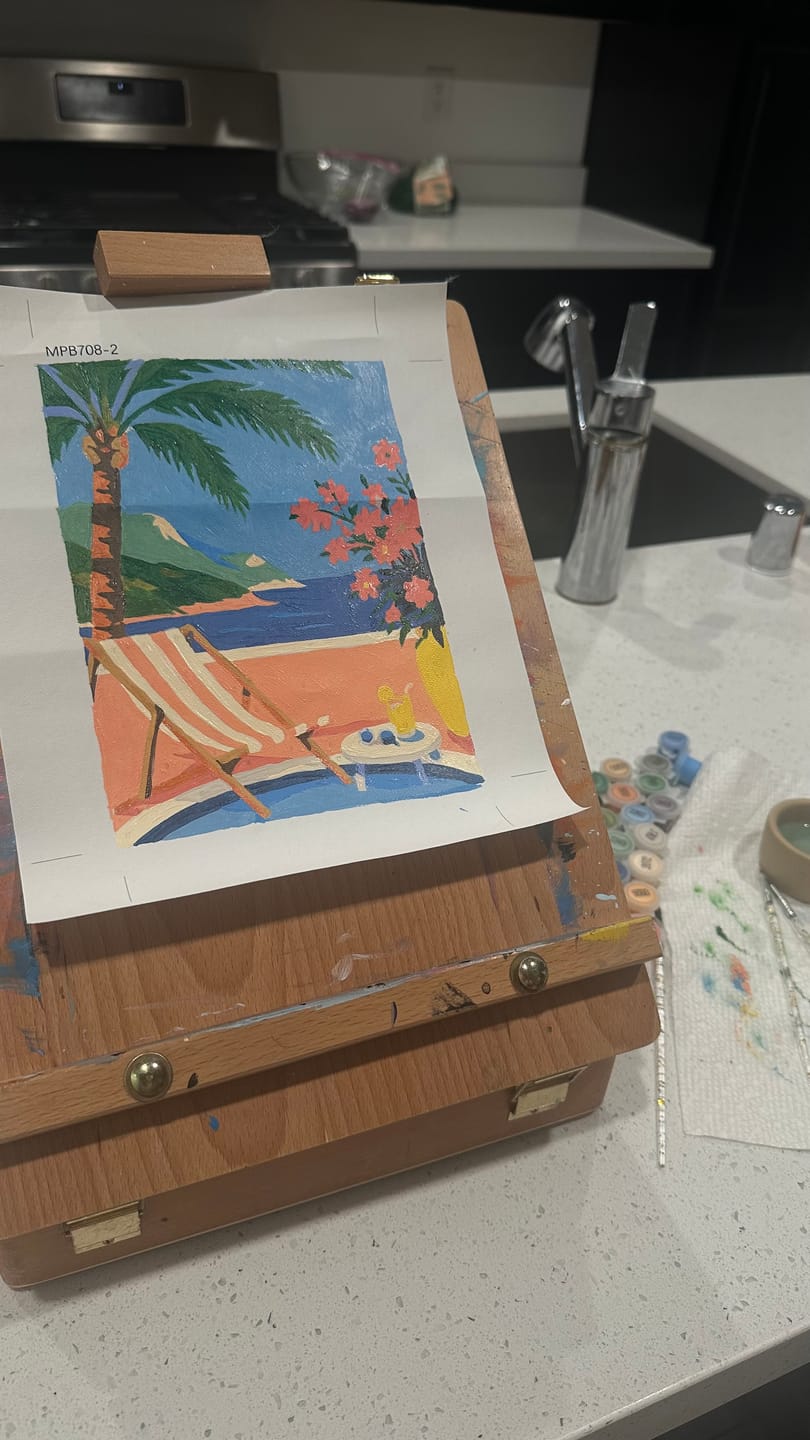 Customer photo review of 6 Mini Paintings - Mediterranean Dream Set