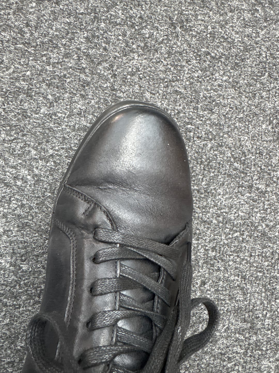 Customer photo review of Black Madden Lace-Up Shoes