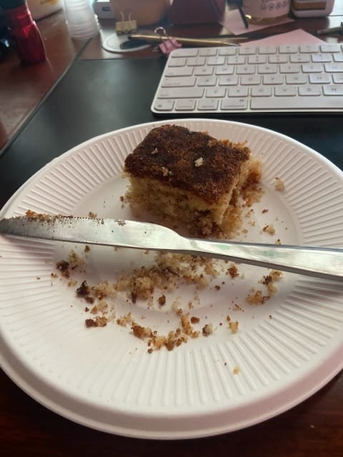 Customer photo review of Bob's Red Mill Cinnamon Swirl Coffee Cake Mix (525g)