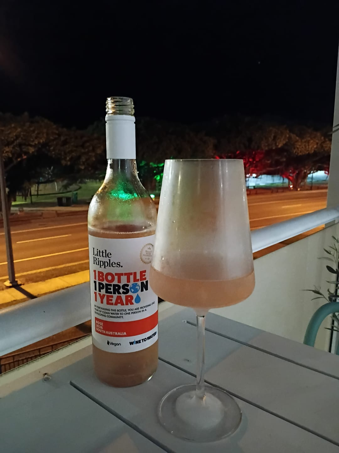Customer photo review of Zero Sugar Rosé – Vegan Australian Wine | 6 Pack