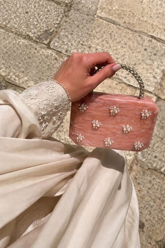 Customer photo review of Beyond the Ordinary Clutch (Rose)
