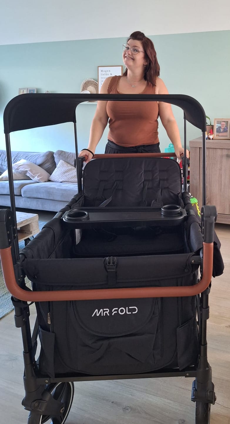 Customer photo review of P-Series Luxe 4-zits kinderkar