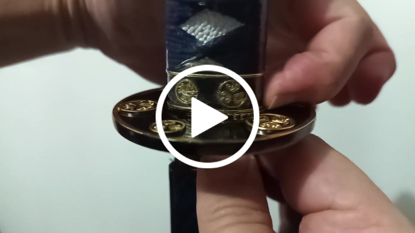 Customer video review of The Budda Ikari Handmade Katana Spring Steel