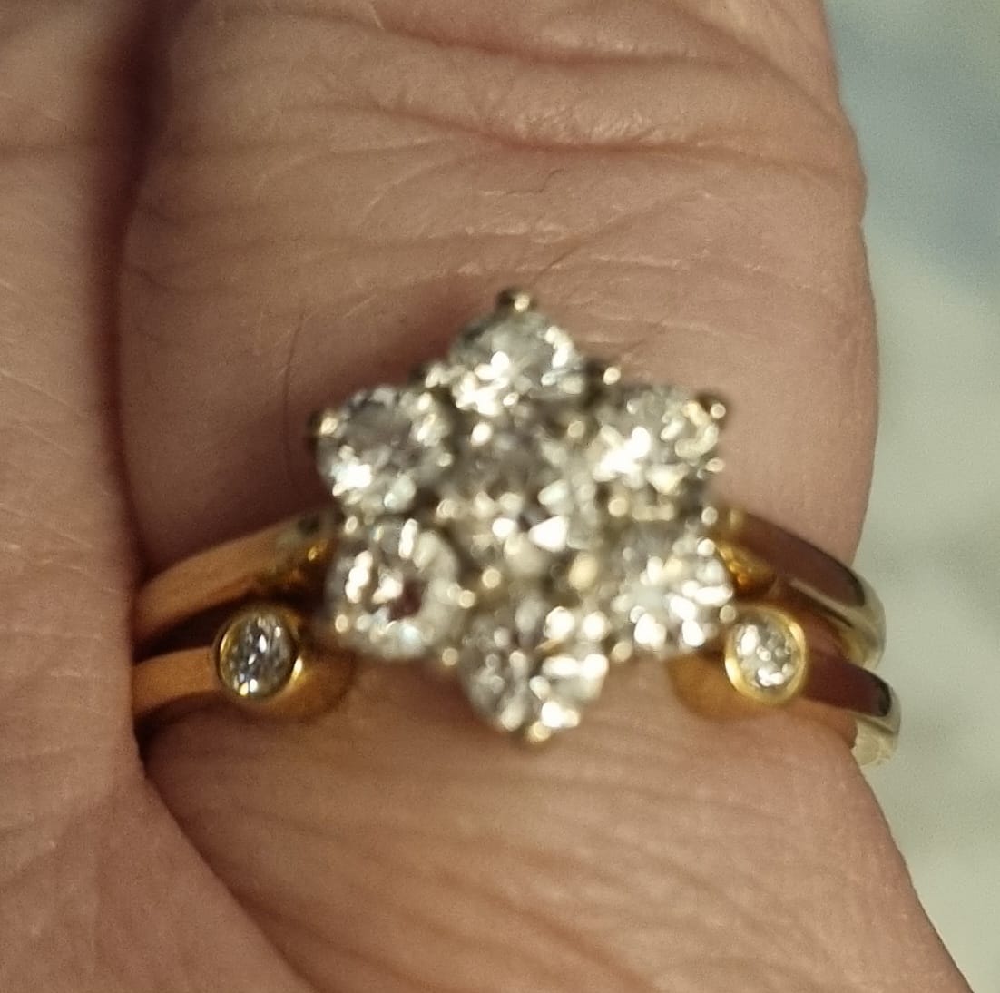Customer photo review of Versa Lab Grown Diamond Open Band Thumb Ring