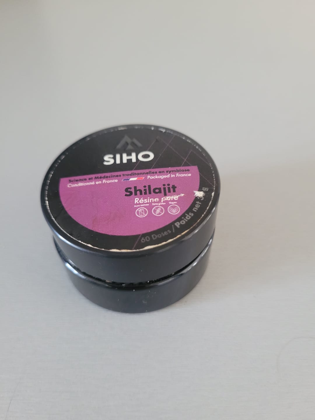 Customer photo review of Résine de Shilajit : Pure 100% - 30g - 2 mois