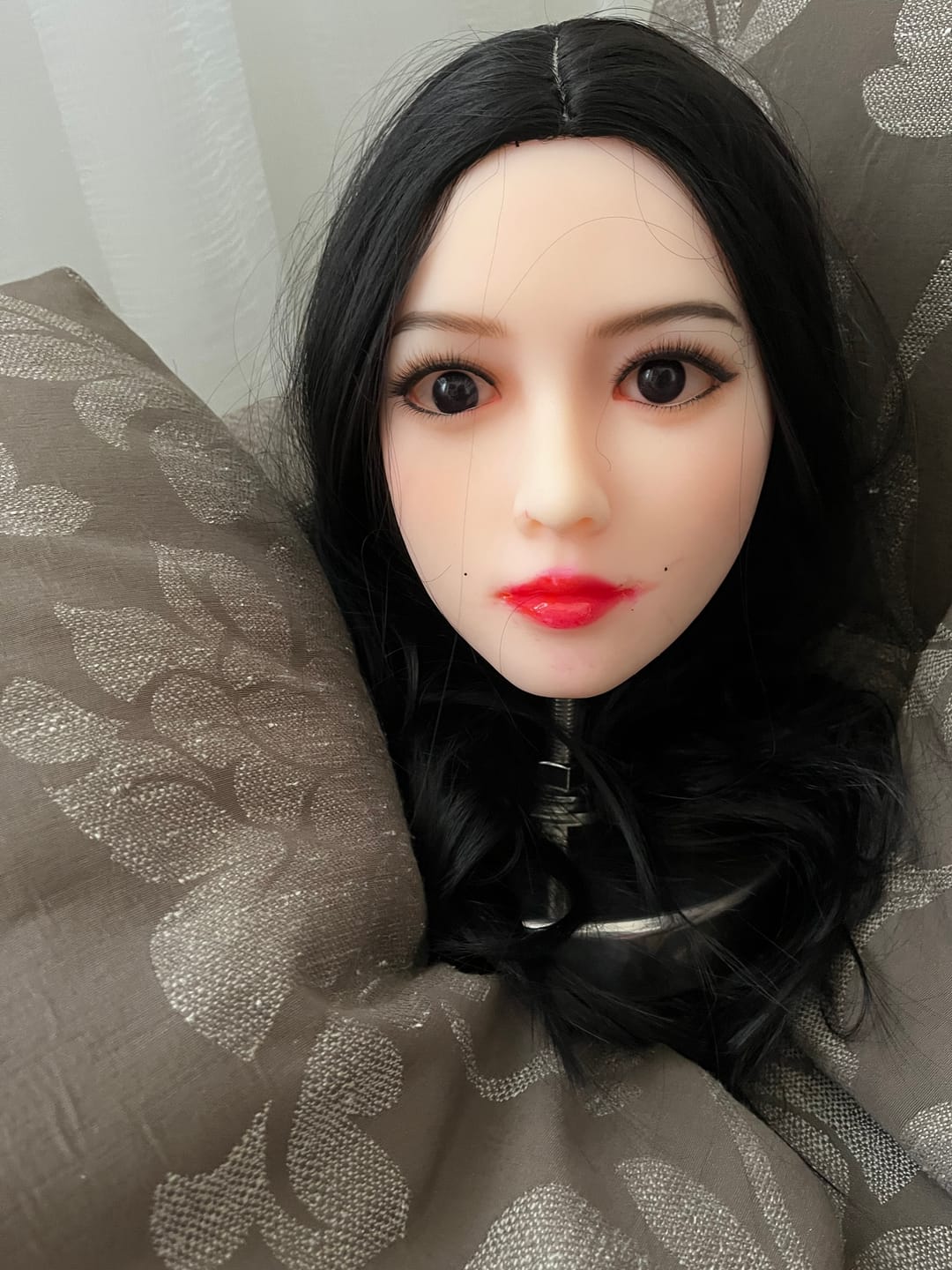 Customer photo review of #056-N TPE Real-life Japanese Sex Doll Head Only