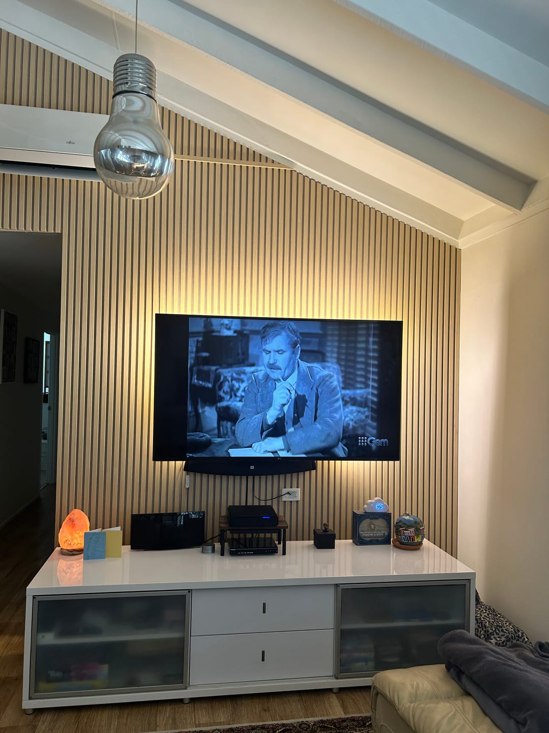 Customer photo review of Blonde Oak | Acoustic Panel (Beige Felt) 2.8M