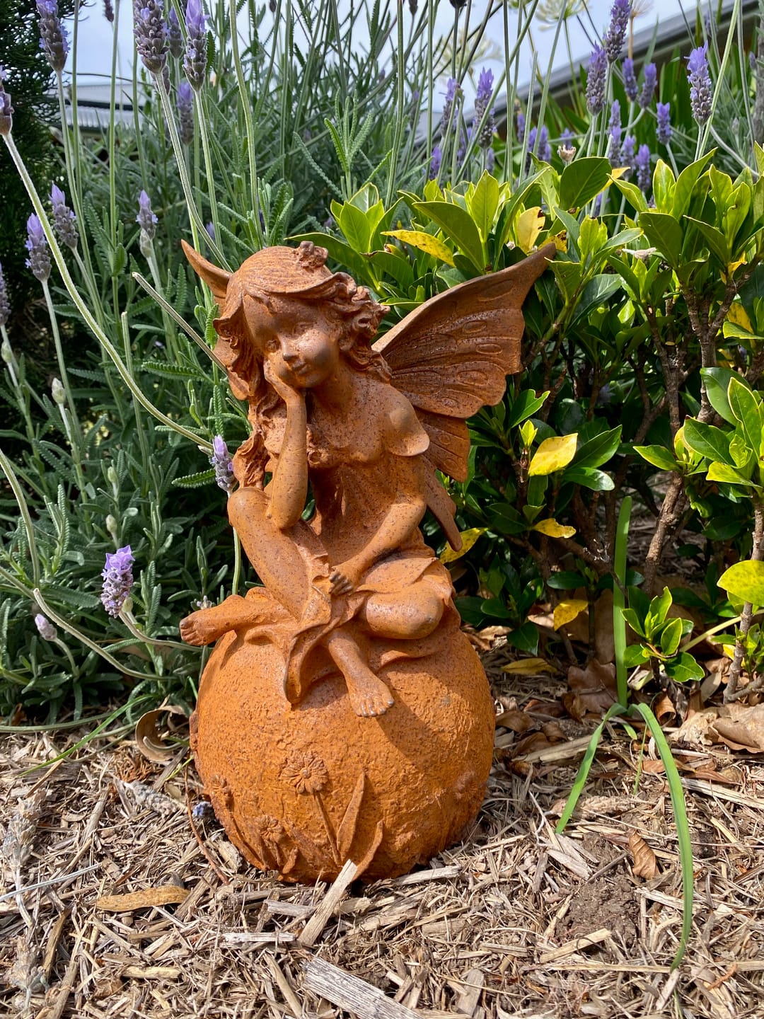 Customer photo review of Lady Ophelia French Provincial Fairy Statue, Rust Cast Iron 30cm