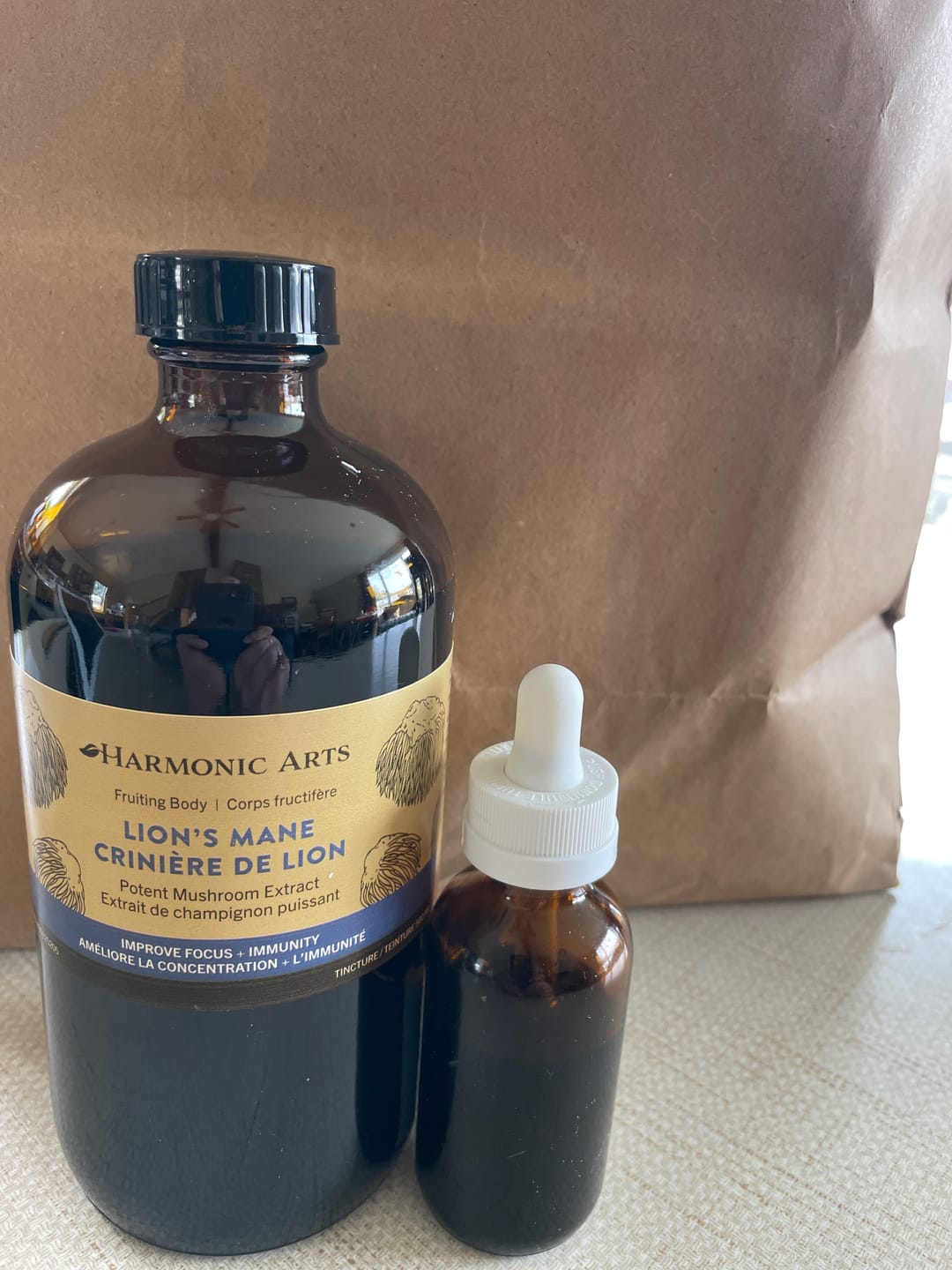 Customer photo review of Lion's Mane Mushroom Tincture
