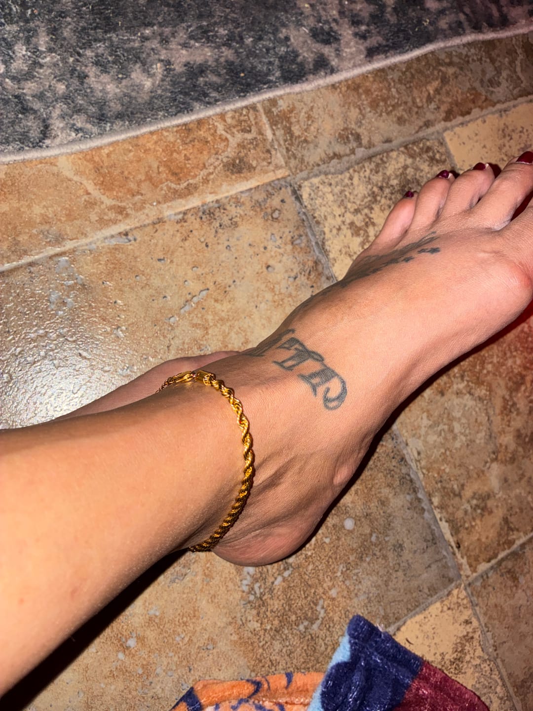 Customer photo review of Rope Anklet - 4mm