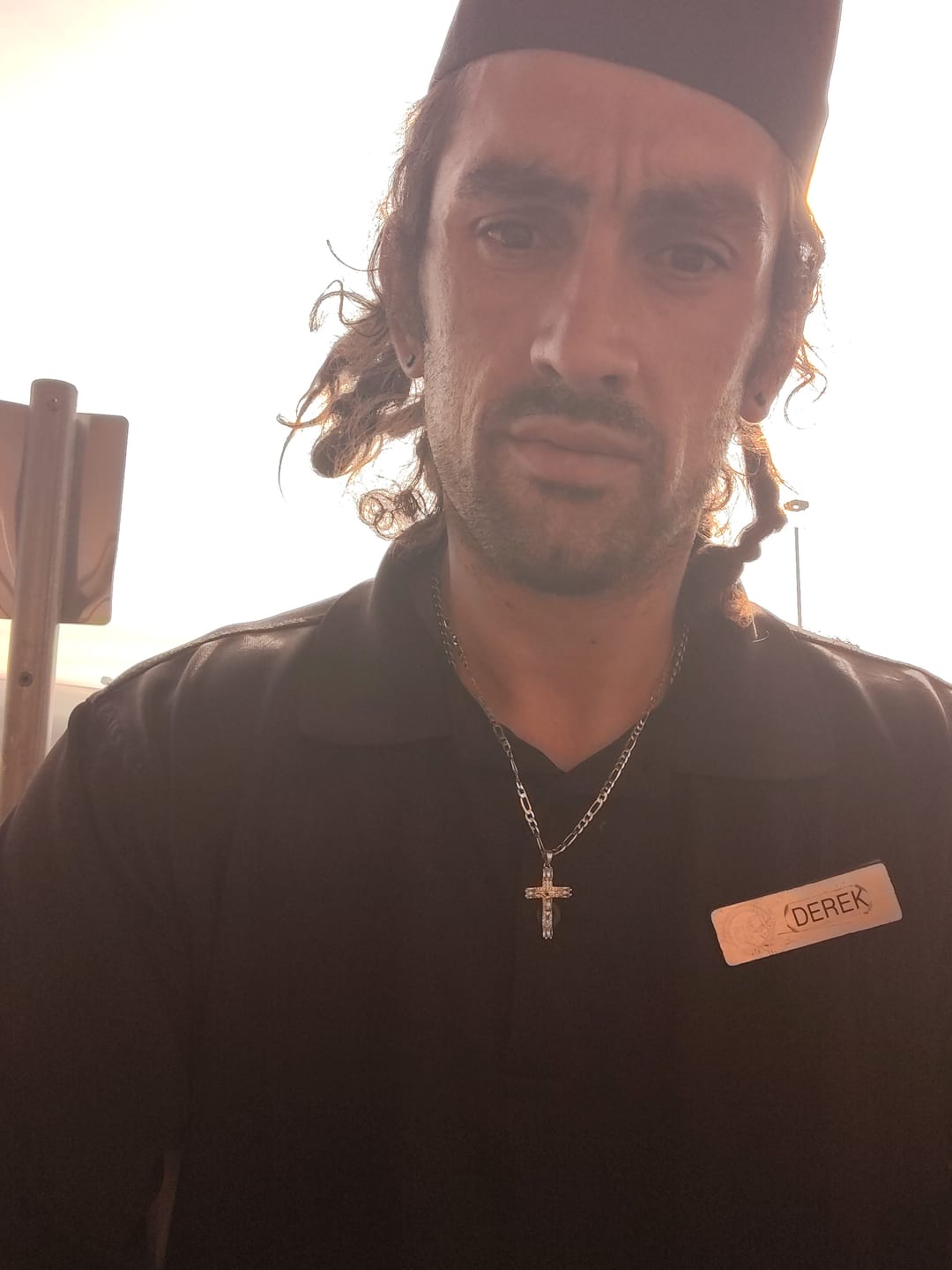 Customer photo review of FREE Today: Baguette Crystal Crucifix Figaro Chain Necklace: Emblem of Everlasting Divine Mercy