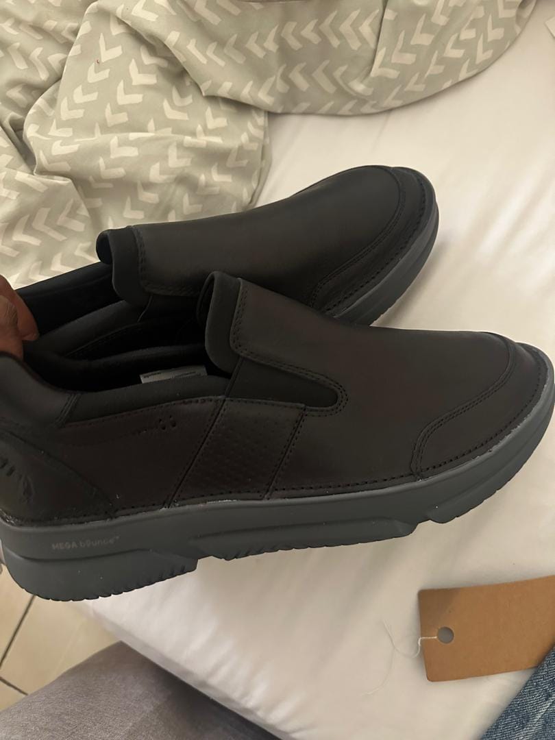 Customer photo review of Black Baylor Slip-On Shoes