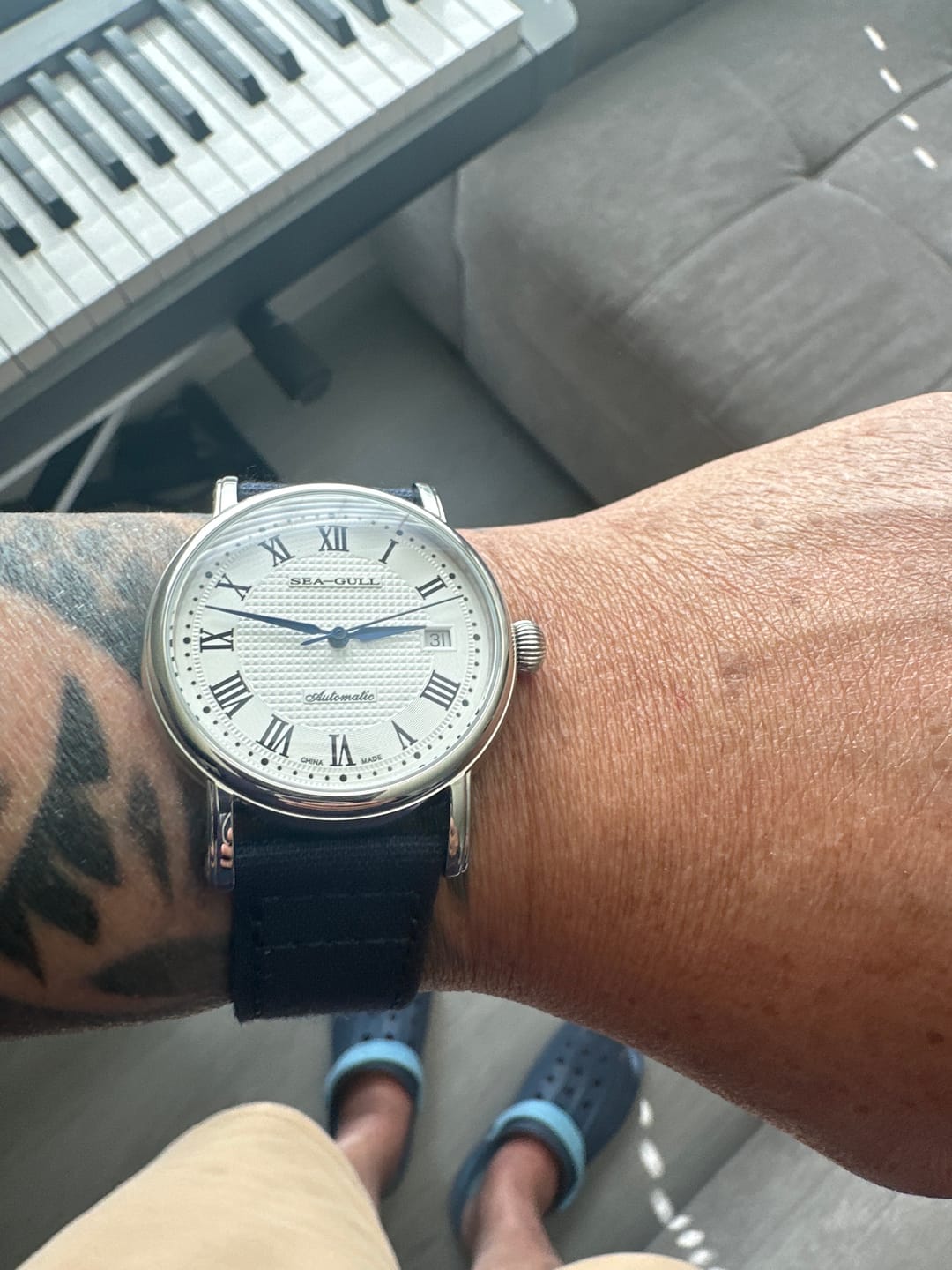 Customer photo review of Roman Numerals Dress Couple Watch 38.5mm/27mm
