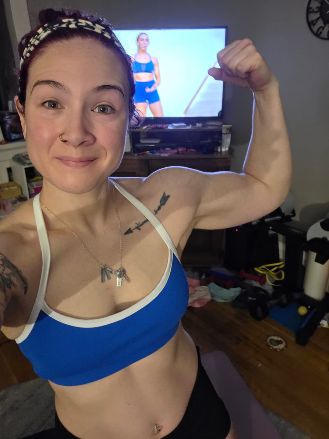 Customer photo review of BOLD "Y" Back Sports Bra
