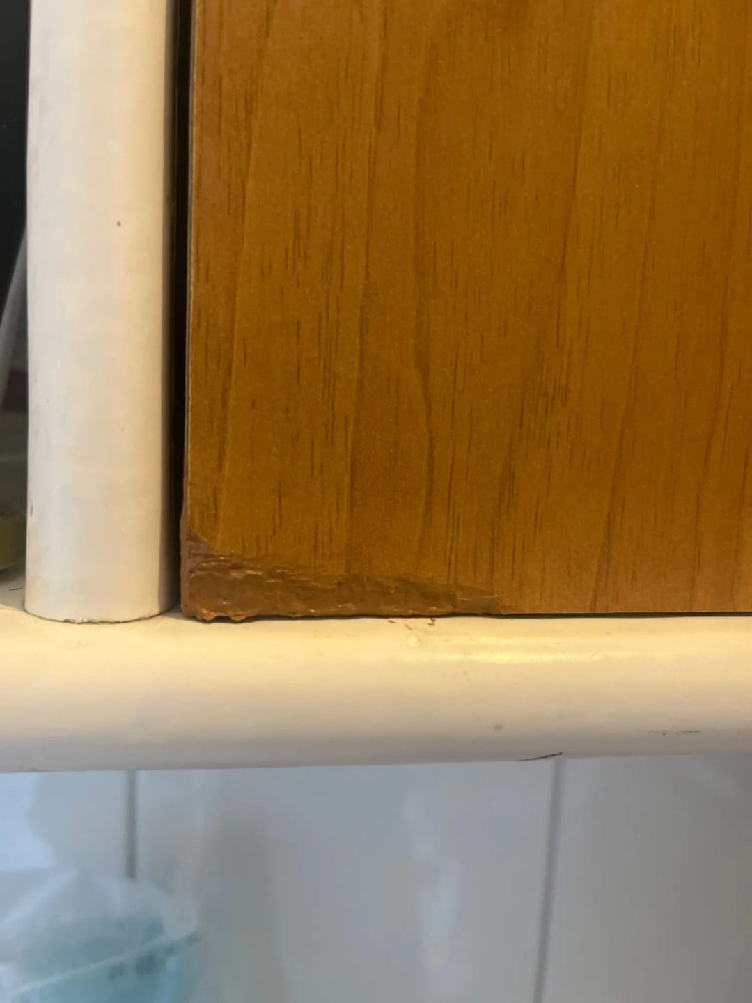 Customer photo review of Mastic à bois Aquelie pour fissures et trous