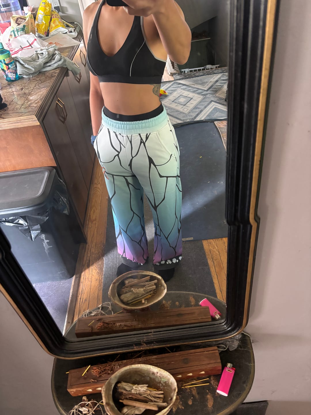 Customer photo review of Butterfly Pattern Sweatpants