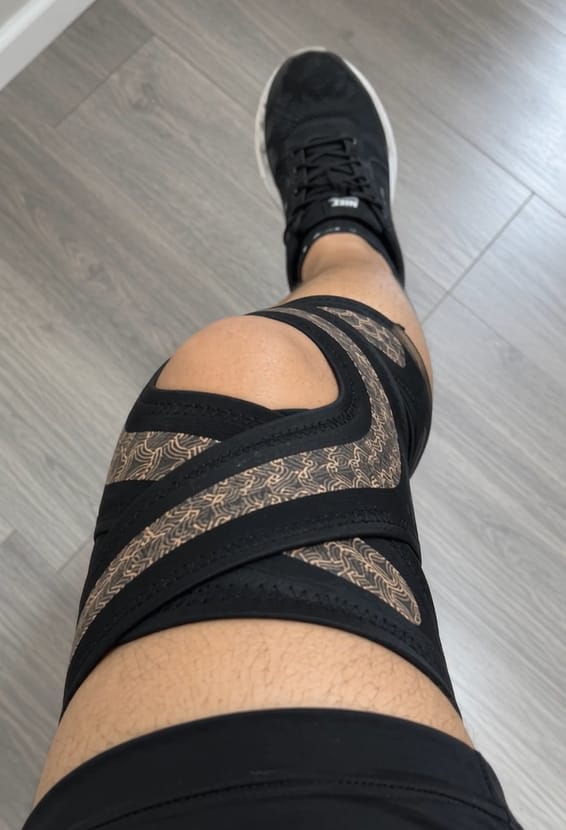 Customer photo review of Rodillera Deportiva Ultrafina con Soporte para Menisco