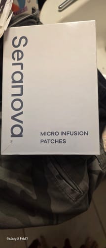 Customer's Seranova Micro Infusion Patches box at home.