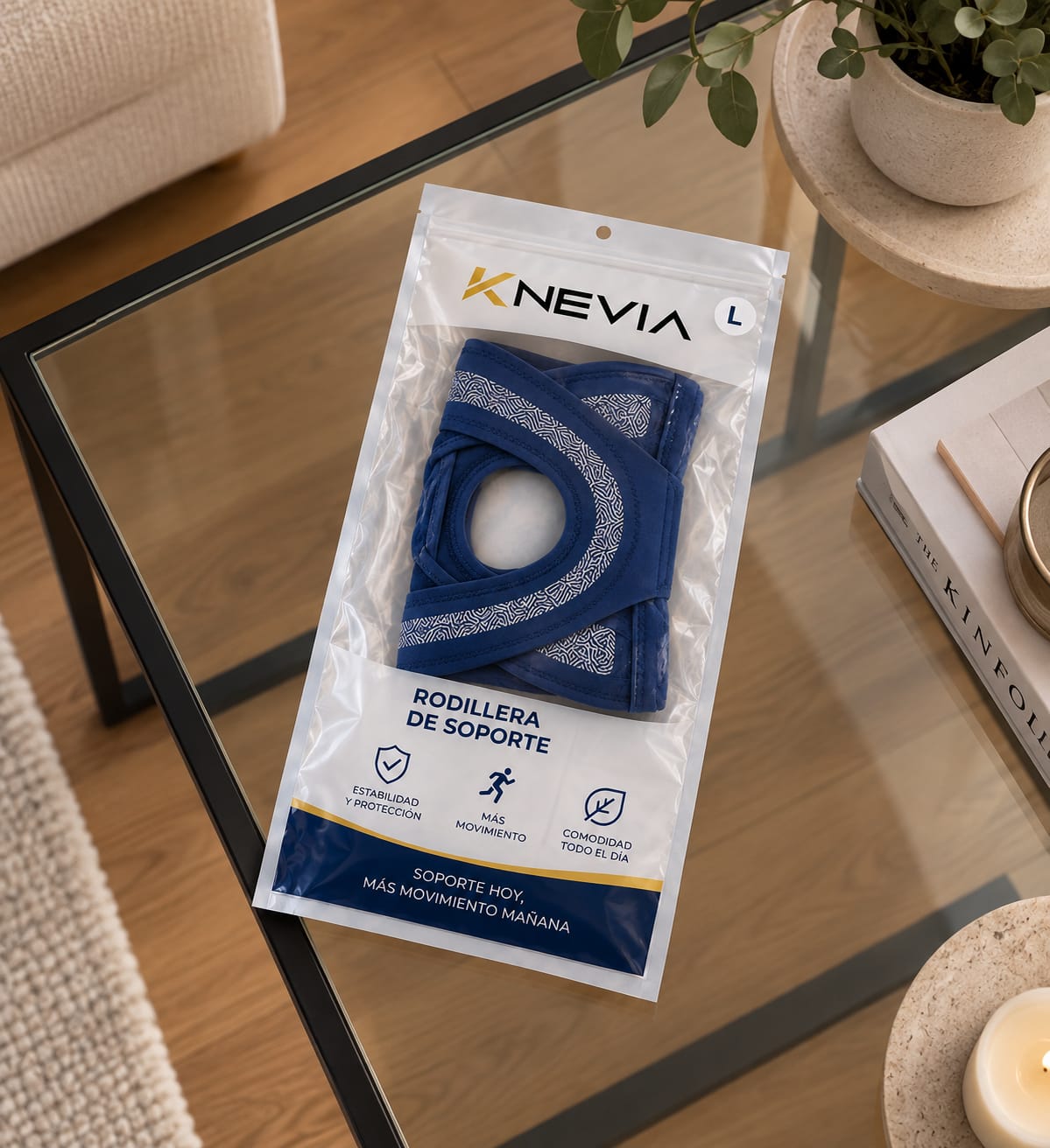 Customer photo review of Rodillera Deportiva Ultrafina con Soporte para Menisco