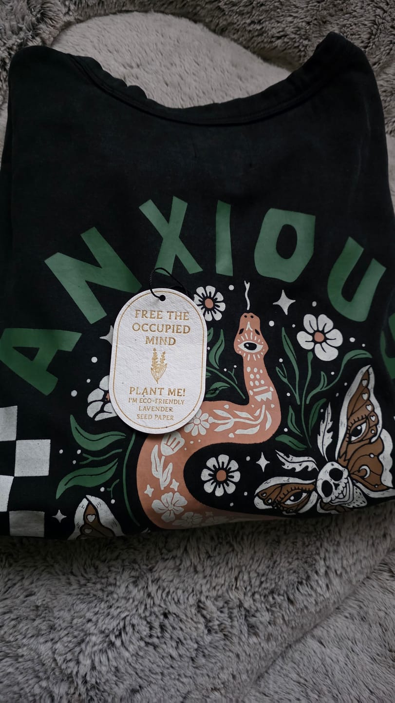 Customer photo review of Anxious T-Shirt